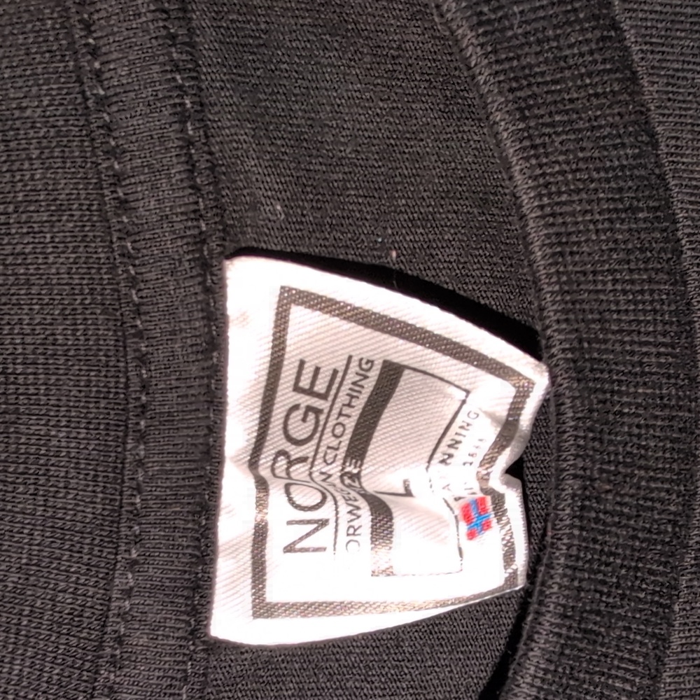 NORGE Norwegian Clothing Black T-shirt Size Large - Picture 3 of 6